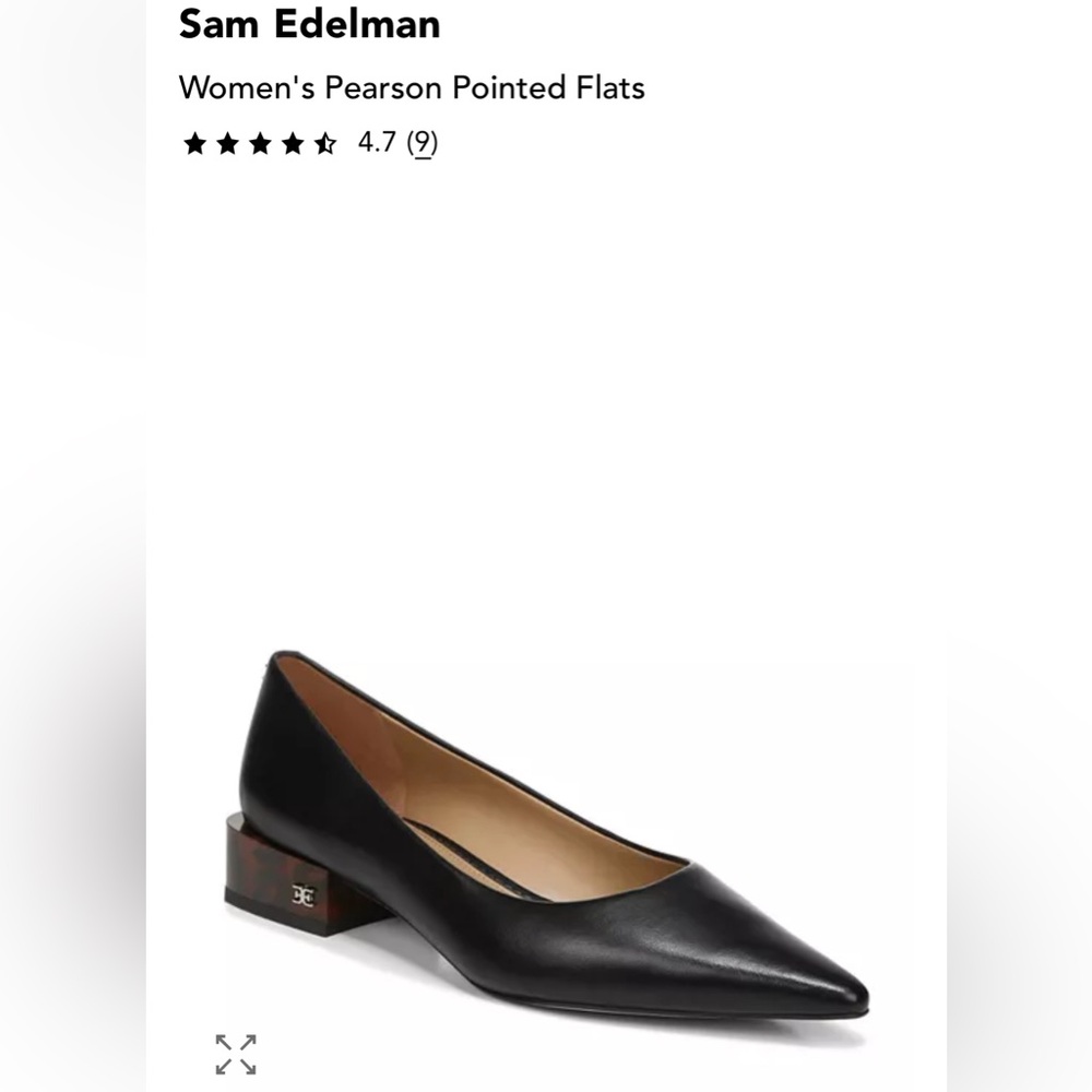 Sam Edelman Pearson Black Leather Pumps